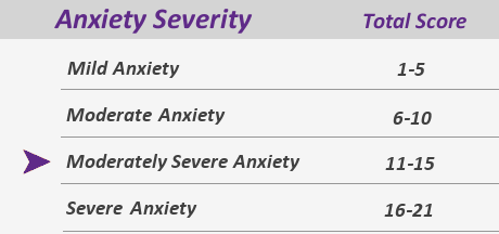 moderately severe anxiety